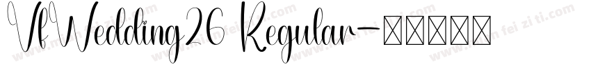 VfWedding26 Regular字体转换